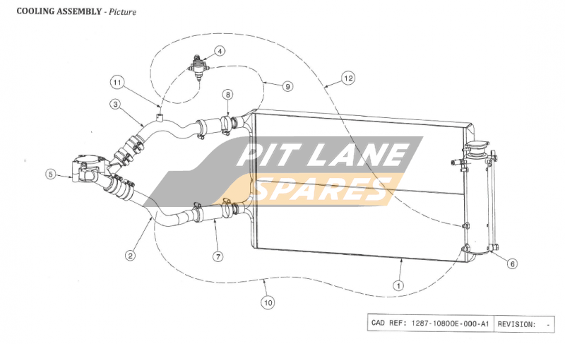 COOLING ASSEMBLY Diagram